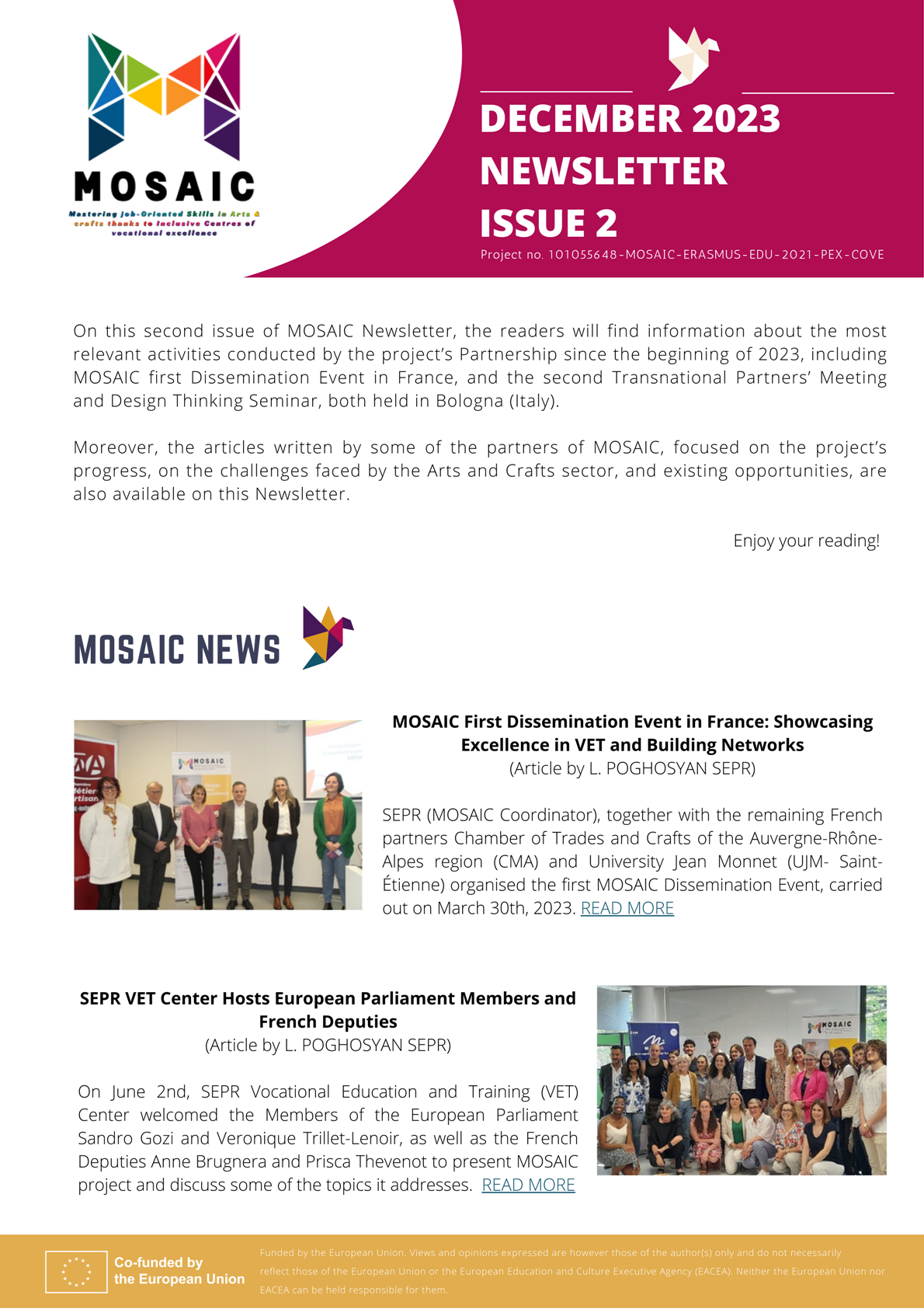 MOSAIC Newsletter end 2023
